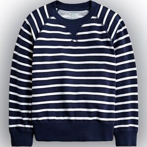 KID by Crewcuts garment-dyed crewneck sweatshirt in stripe